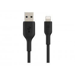 Belkin BOOST CHARGE - Cabo Lightning - Lightning macho para USB macho - 1 m - preto CAA001BT1MBK