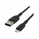 Belkin BOOST CHARGE - Cabo Lightning - Lightning macho para USB macho - 2 m - preto CAA001BT2MBK