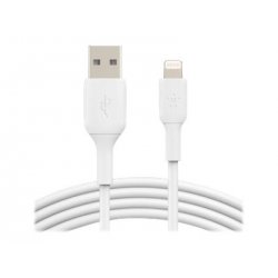 Belkin BOOST CHARGE - Cabo Lightning - Lightning macho para USB macho - 2 m - branco CAA001BT2MWH