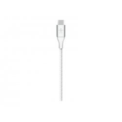 Belkin BoostCharge - Cabo USB - 24 pin USB-C (M) para USB (M) - 3 m - branco CAB002BT3MWH