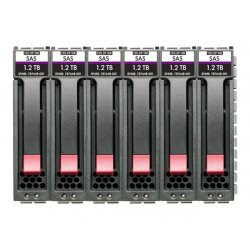 HPE Enterprise - Disco rígido - 7.2 TB - intercambiável a quente - 2.5" SFF - SAS 12Gb/s - 10000 rpm - (pacote de 6) - para Mod