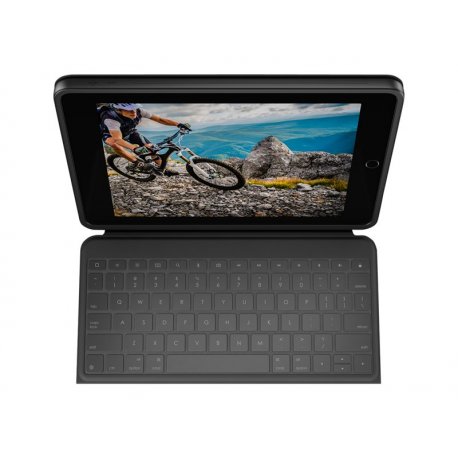 Logitech Rugged Combo 3 - Teclado e pasta de folio - Apple Smart connector - azul clássico - para Apple 10.2-inch iPad (7ª gera