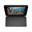 Logitech Rugged Combo 3 - Teclado e pasta de folio - Apple Smart connector - azul clássico - para Apple 10.2-inch iPad (7ª gera