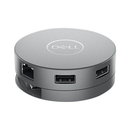 Dell Mobile Adapter DA310 - Estação de engate - USB-C - VGA, DP, HDMI, USB-C - 1GbE - com 3 Anos de Garantia de Hardware Básica