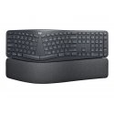 Logitech ERGO K860 Split Keyboard for Business - Teclado - sem fios - Bluetooth LE - AZERTY - Francês - grafite 920-010346