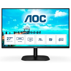 AOC 27B2QAM - Monitor LED - 27" - 1920 x 1080 Full HD (1080p) @ 75 Hz - MVA - 250 cd/m² - 4 ms - HDMI, VGA, DisplayPort - altif