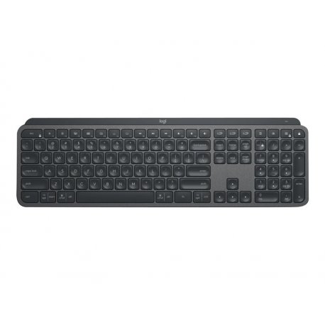 Logitech MX Keys - Teclado - retroiluminação - sem fios - Bluetooth, 2.4 GHz - QWERTY - Italiano - grafite 920-010247