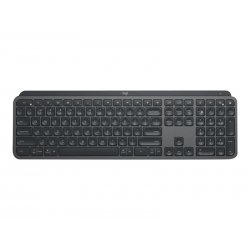 Logitech MX Keys - Teclado - retroiluminação - Bluetooth, 2.4 GHz - QWERTY - Suíço - grafite 920-010246