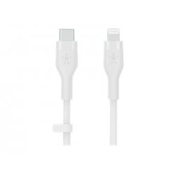 Belkin BOOST CHARGE - Cabo Lightning - 24 pin USB-C macho para Lightning macho - 1 m - branco CAA009BT1MWH