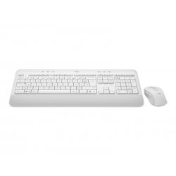 Logitech Signature MK650 Combo for Business - Conjunto de teclado e rato - sem fios - Bluetooth LE - AZERTY - Francês - branco 