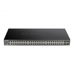 D-Link DGS 1250-52X - Interruptor - inteligente - 48 x 10/100/1000 + 4 x 10 Gigabit SFP+ - montável em trilho DGS-1250-52X/E