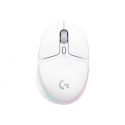 Logitech G G705 - Rato - mãos pequenas - 6 botões - sem fios - Bluetooth - USB Logitech LIGHTSPEED receiver - branco 910-006367