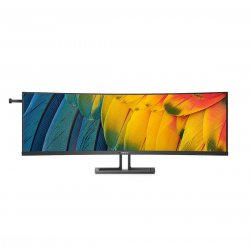 Philips 45B1U6900C - Monitor LED - curvo - 45" (44.5" visível) - 5120 x 1440 Dual Quad HD @ 75 Hz - VA - 450 cd/m² - 3000:1 - D