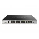 D-Link DGS 3630-28TC - Interruptor - L3 - Administrado - 20 x 10/100/1000 + 4 x combo Gigabit SFP + 4 x 10 Gigabit SFP+ - montá