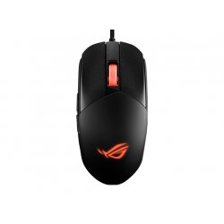 ASUS ROG Strix Impact III - Rato - destros e canhotos - óptico - 6 botões - com cabo - USB 2.0 - preto 90MP0300-BMUA00