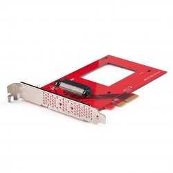 StarTech.com U.3 to PCIe Adapter Card, PCIe 4.0 x4 Adapter For 2.5" U.3 NVMe SSDs, SFF-TA-1001 PCI Express Add-in Card for Desk