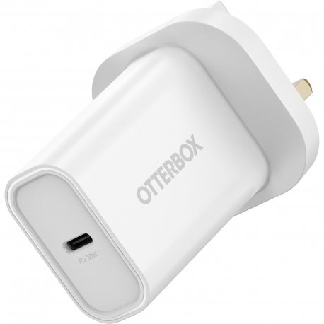 OtterBox - Adaptador de alimentação - 30 Watt - PD (24 pin USB-C) - branco 78-81347