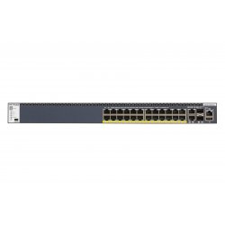 NETGEAR M4300-28G-PoE+ - Interruptor - L3 - Administrado - 2 x 10/100/1000/10000 + 2 x 10 Gigabit SFP+ + 24 x 10/100/1000 (PoE+