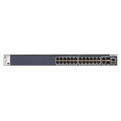 NETGEAR M4300-28G - Interruptor - L3 - Administrado - 2 x 10/100/1000/10000 + 2 x 10 Gigabit SFP+ + 24 x 10/100/1000 - fluxo de