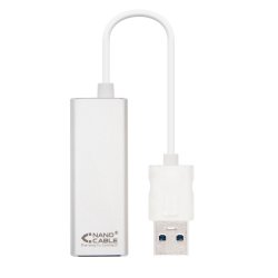 Adaptador USB-A 3.0 para Ethernet Gigabit Prata NAN10.03.0401