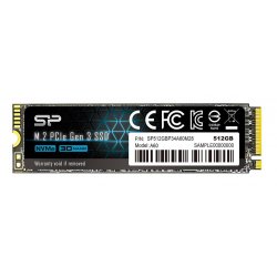 SSD M.2 PCIe NVMe SP - Slicon Power Ace A60 512GB -2.200R/1.600W SP512GBP34A60M28