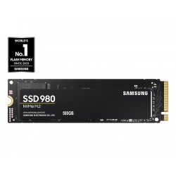 SSD M.2 PCIe NVMe SAMSUNG 500GB 980 3100/2600-400K/470K IOPS MZ-V8V500BW