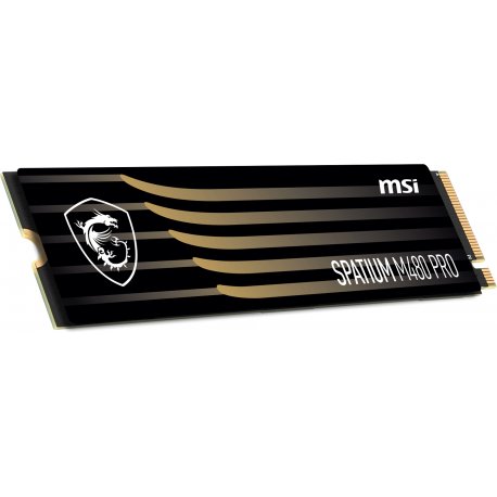 SSD M.2 PCIe 4.0 NVMe MSI 1TB SPATIUM M480 PRO -7400R/6000W-750/1.000K IOPS S78-440L1G0-P83