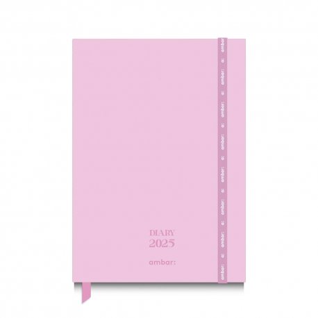 Agenda Diária 2025 147x210mm Pastel Rosa 1671120