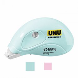 Corretor Fita Mini Roller UHU 5mmx6m Sortido Pastel 1un 10741138