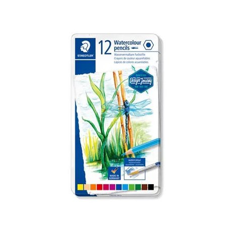 Lápis Cor Aguarelável 12un Cx Metal STAEDTLER 14610C M12 1602303