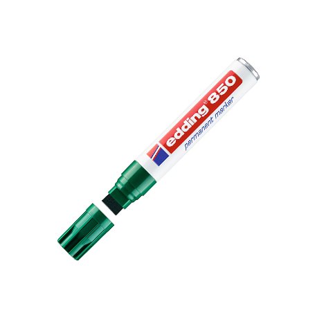 Marcador Permanente Grosso Edding 850 5-15mm Verde 1un 1301219