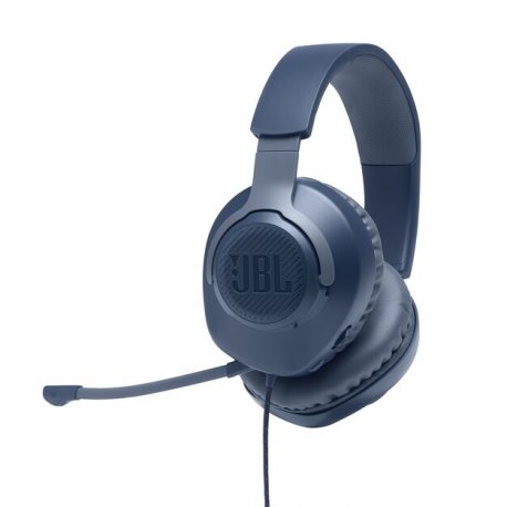 Auscultadores Gaming c/ fio JBL Quantum 100 Over Ear -Azul QUANTUM100BLU