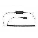 Jabra GN1218 AC Attenuation - Cabo de auricular - Quick Disconnect tomada - 2 m - para Cisco IP Phone 78XX, 88XX, BIZ 1500, 230