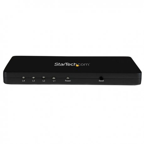 StarTech.com 4K HDMI Splitter - 4k 30Hz - 4 Port - Aluminum - Backward Compatible - HDMI Multi Port - HDMI Hub (ST124HD4K) - In