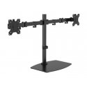 VISION Freestanding Dual Monitor Desk Stand - LIFETIME WARRANTY - fits two display 13-27" with VESA sizes 75 x 75 or 100 x 100 