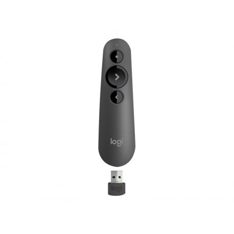 Logitech R500s - Controlo remoto de apresentação - 3 botões - grafite 910-005843