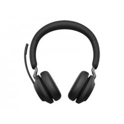 Jabra Evolve2 65 MS Stereo - Auscultadores - no ouvido - bluetooth - sem fios - USB-C - isolamento de ruído - preto - com supor