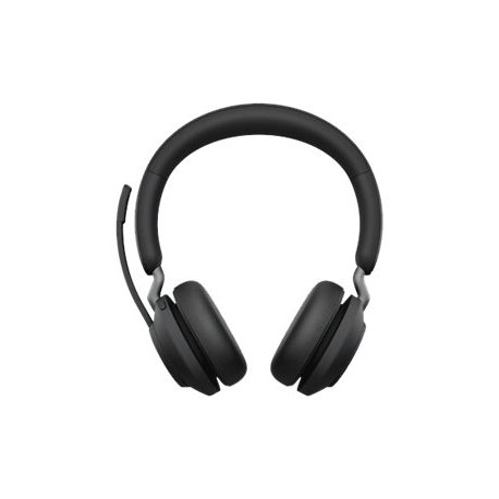 Jabra Evolve2 65 MS Stereo - Auscultadores - no ouvido - bluetooth - sem fios - USB-C - isolamento de ruído - preto - com supor