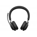 Jabra Evolve2 65 MS Stereo - Auscultadores - no ouvido - bluetooth - sem fios - USB-C - isolamento de ruído - preto - com supor