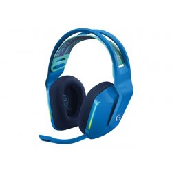 Logitech G G733 LIGHTSPEED Wireless RGB Gaming Headset - Auscultadores - tamanho completo - 2,4 GHz - sem fios - azul 981-00094