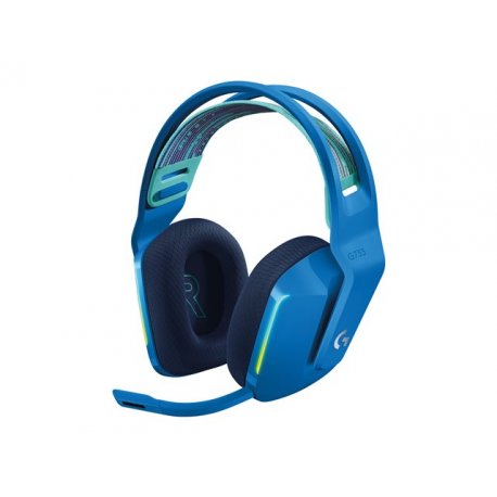 Logitech G G733 LIGHTSPEED Wireless RGB Gaming Headset - Auscultadores - tamanho completo - 2,4 GHz - sem fios - azul 981-00094