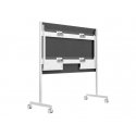 Steelcase Roam Collection - Carrinho - para quadro interactivo - branco ártico, cinzento Microsoft - tamanho de tela: 85" - par