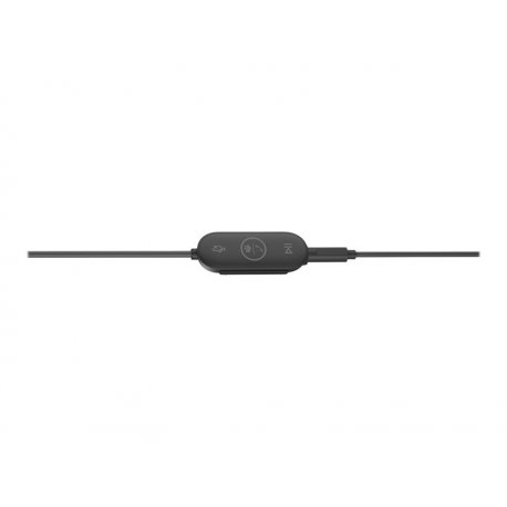 Logitech Zone Wired Earbuds - Auscultadores - intra-auricular - com cabo - macaco de 3,5 mm - isolamento de ruído - grafite - O