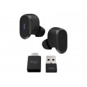 Logitech Zone True Wireless - Auscultadores sem fios com microfonoe - intra-auricular - bluetooth - cancelamento de ruído activ