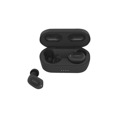 Belkin SoundForm Play - Auscultadores sem fios com microfonoe - intra-auricular - bluetooth - cancelamento de ruído activo - me