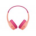 Belkin SoundForm Mini - Auscultadores supra-aurais com microfonoe - no ouvido - com cabo - macaco de 3,5 mm - rosa AUD004BTPK