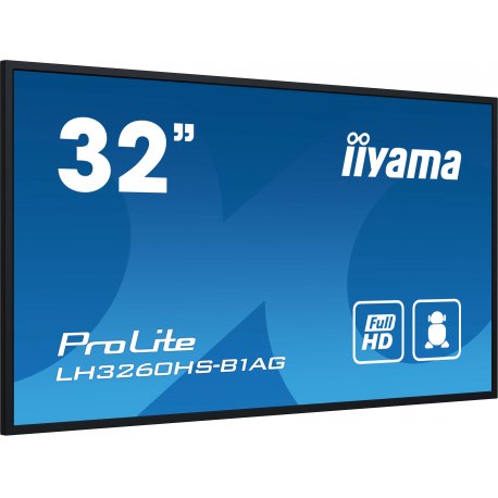 iiyama ProLite LH3260HS-B1AG - 32" Classe Diagonal (31.5" visível) ecrã LCD com luz de fundo LED - sinalização digital - com le