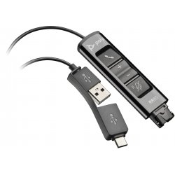 Poly DA85 - Cabo de auricular - USB, 24 pin USB-C macho para Quick Disconnect macho - 1.3 m - para OMEN 40L by HP GT21-1026nd, 