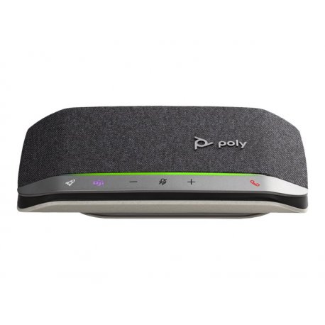 Poly Sync 20+M - Alta-voz inteligente - bluetooth - com cabo, sem fios - USB-A via adaptador Bluetooth - prata - Certificado pa