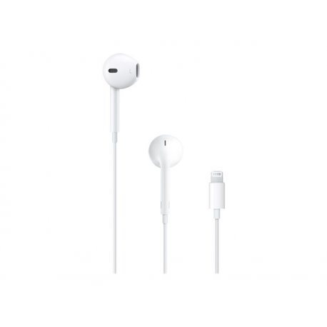 Apple EarPods - Auscultadores intra-aurais com microfonoe - botão de orelha - com cabo - Lightning MWTY3ZM/A